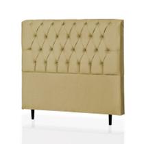 Cabeceira solteiro alice 90 cm suede bege- ma decor