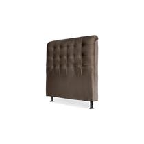 Cabeceira Solteiro Ana 90 cm Marrom Suede IDF Decor