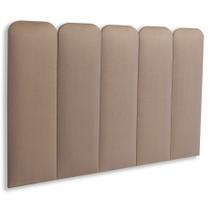 Cabeceira Solteiro Arredondada Suede 100x60 Cama Box Modulada