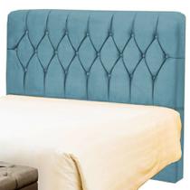 Cabeceira Solteiro Bolivia 90 CM Suede Azul Turquesa- D A Decor Cabeceira Solteiro Bolivia 90 CM Suede Azul Turquesa- D A Decor