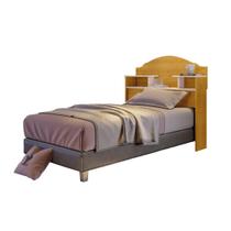 Cabeceira Solteiro Box Evelyn Em Mdf 90 Cm Com Nichos