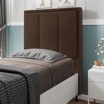 Cabeceira Solteiro Cama Box 90cm para Quarto Opala Suede M11 - D'Rossi Cabeceira Solteiro Cama Box 90cm para Quarto Opala Suede M11 - D'Rossi