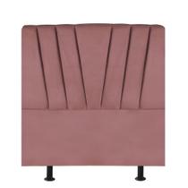Cabeceira Solteiro Cama Box Estofada 90 Cm Antonella Suede rosé Cabeceira Solteiro Cama Box Estofada 90 Cm Antonella Suede rosé
