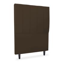 Cabeceira Solteiro Cama Estofada Box Isis 90cm Veludo Marrom Cabeceira Solteiro Cama Estofada Box Isis 90cm Veludo Marrom