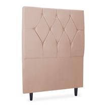 Cabeceira Solteiro Cama Estofada Box Júlia 90cm Veludo Rosa Cabeceira Solteiro Cama Estofada Box Júlia 90cm Veludo Rosa