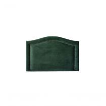 Cabeceira Solteiro Curva Luxo 90x60 Veludo Verde - Tachas Fumê Cabeceira Solteiro Curva Luxo 90x60 Veludo Verde - Tachas Fumê