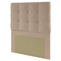 Cabeceira Solteiro Denken Paris Estofada 90cm - Bege Cabeceira Solteiro Denken Paris Estofada 90cm - Bege