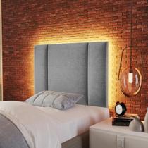 Cabeceira Solteiro Estofada com LED Cabeceira Solteiro Estofada com LED