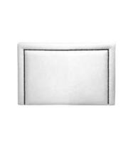 Cabeceira Solteiro Estofada Deluxe Reta Branca 90X60 Cabeceira Solteiro Estofada Deluxe Reta Branca 90X60