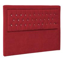 Cabeceira Solteiro Iasi P04 90 cm Suede Vermelho TCA 53 - Amarena Móveis