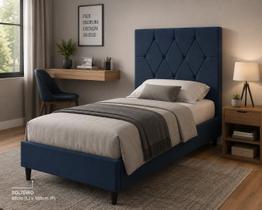 Cabeceira Solteiro Infantil 90cm Tecido Moderno para Quarto Criança Decorativo