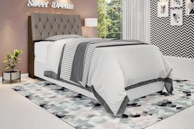 Cabeceira Solteiro Isis Malbec com Capitonê Sépia Framar Cabeceira Solteiro Isis Malbec com Capitonê Sépia Framar