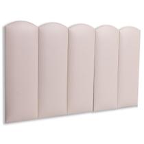 Cabeceira Solteiro Kit 5 Placas Modelo Nuvem - material sintético Marfim / Off White Cabeceira Solteiro Kit 5 Placas Modelo Nuvem - material sintético Marfim / Off White