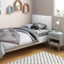 Cabeceira Solteiro Laura 0,90 Almofadada material sintético Cabeceira Solteiro Laura 0,90 Almofadada material sintético