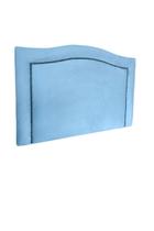 Cabeceira Solteiro Línea Lux Azul Com Tachas Fumê