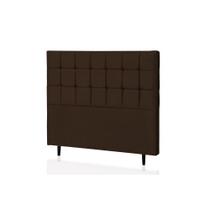 Cabeceira Solteiro Livia 90 CM Suede Marrom - D A Decor