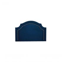 Cabeceira Solteiro Luxo 90X60 Azul Tachas Prata Cabeceira Solteiro Luxo 90X60 Azul Tachas Prata
