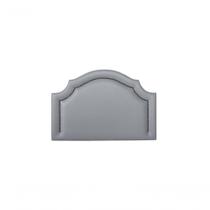 Cabeceira Solteiro Luxo 90X60 Cinza Tachas Fumê Cabeceira Solteiro Luxo 90X60 Cinza Tachas Fumê