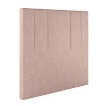 Cabeceira Solteiro Madri em Veludo com Sapata Cor Rose Sonhar