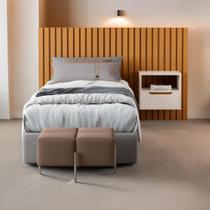 Cabeceira Solteiro Maracá com 01 Mesa de Cabeceira JB Móveis Cabeceira Solteiro Maracá com 01 Mesa de Cabeceira JB Móveis