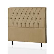 Cabeceira solteiro maria 90 cm suede cappuccino - ma decor