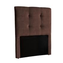 Cabeceira Solteiro Marrom Veludo Fit Nature 88x136 Cabeceira Solteiro Marrom Veludo Fit Nature 88x136