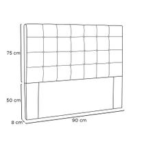 Cabeceira Solteiro Marta 90cm Corano - Se Liga Shop
