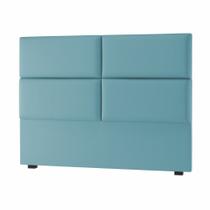 Cabeceira Solteiro Megan 90 CM Suede Azul Turquesa- D A Decor
