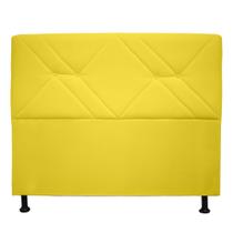 Cabeceira solteiro monaco 90cm suede amarelo