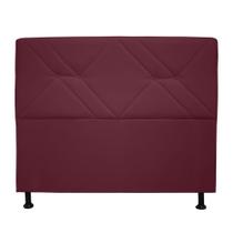 Cabeceira solteiro monaco 90cm suede bordo