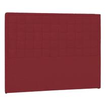 Cabeceira Solteiro Palermo P04 100 cm Suede Vermelho TCA 53 - Amarena Móveis