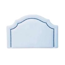 Cabeceira Solteiro Provençal Branco Com Tachas Fumê