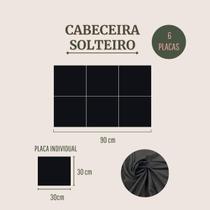 Cabeceira Solteiro Retangular 90x60 Cama Box Modulada