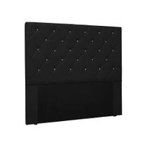 Cabeceira Solteiro Tãnia Poliuretano Preta Cabeceira Solteiro Tãnia Poliuretano Preta