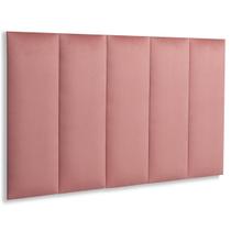 Cabeceira Solteiro Veludo 100x60 Cama Box Modulada Reta