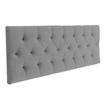 Cabeceira Sonho Paris Casal 1,40m Painel Em material sintético Cinza