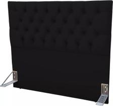 Cabeceira Sonho Paris Queen 1,60m Em Suede Preto