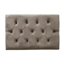 Cabeceira Sonho Paris Solteiro 90cm Painel Em Suede Bege