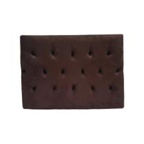 Cabeceira Sonho Paris Solteiro 90cm Painel Em Suede Marrom