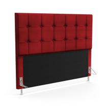 Cabeceira Soraya 160 para Cama Queen N-033 Veludo Vermelho Aradecor