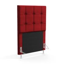 Cabeceira Soraya 90 para Cama de Solteiro N-033 Veludo Vermelho Aradecor Cabeceira Soraya 90 para Cama de Solteiro N-033 Veludo Vermelho Aradecor
