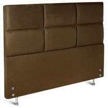 Cabeceira Square Premium F.A Colchões Swede Café Solteiro 88x15x127cm
