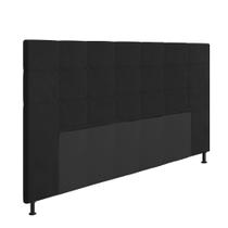 Cabeceira Stambul Para Cama Box King 195 cm Suede Preto - D'Rossi