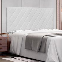 Cabeceira Suspensa Casal 140cm Esmeralda Branco Cabeceira Suspensa Casal 140cm Esmeralda Branco