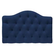 Cabeceira Suspensa Imperatriz 195 cm King Size Suede Azul Marinho - Amarena Móveis