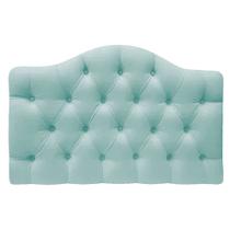 Cabeceira Suspensa Imperatriz 195 cm King Size Suede Azul Tiffany - ADJ Decor