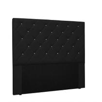 Cabeceira Tania Cama Box King 195 Cm material sintético Preto