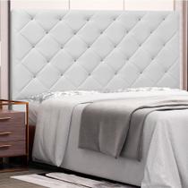 Cabeceira Tania Para Cama Box Casal 140 cm material sintético Branco S04 - D'Rossi
