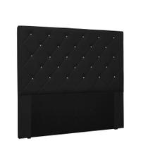 Cabeceira Tania Para Cama Box King 195 cm material sintético Preto - D'Rossi