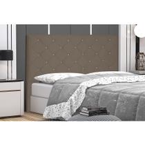 Cabeceira Tania Para Cama Box Solteiro 90 cm Suede Caramelo S04 - D'Rossi